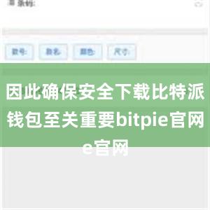 因此确保安全下载比特派钱包至关重要bitpie官网