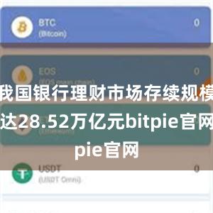 我国银行理财市场存续规模达28.52万亿元bitpie官网